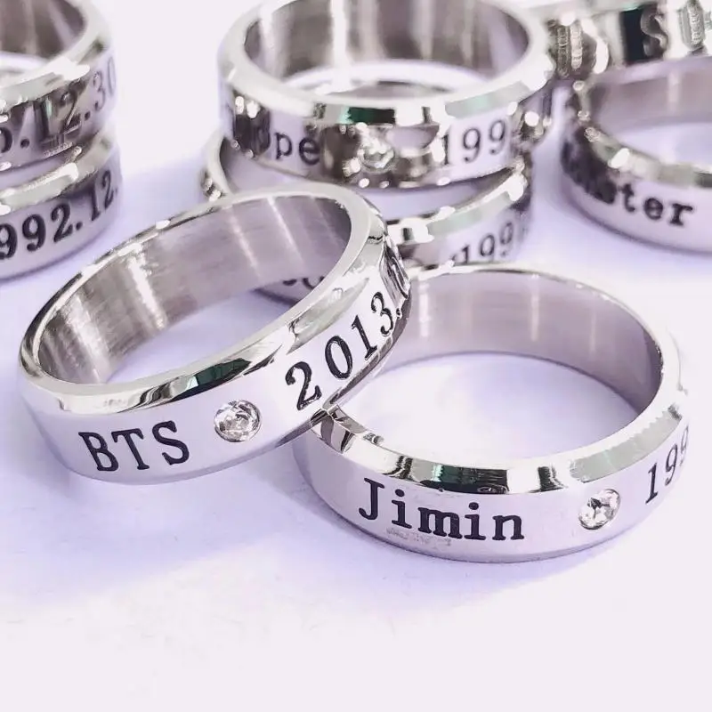 

New Bt21 Series Ring Bts Peripherals Originality Finger Rings Jewelry Rings Accessories for Fans Women Jewelry Girl Gift