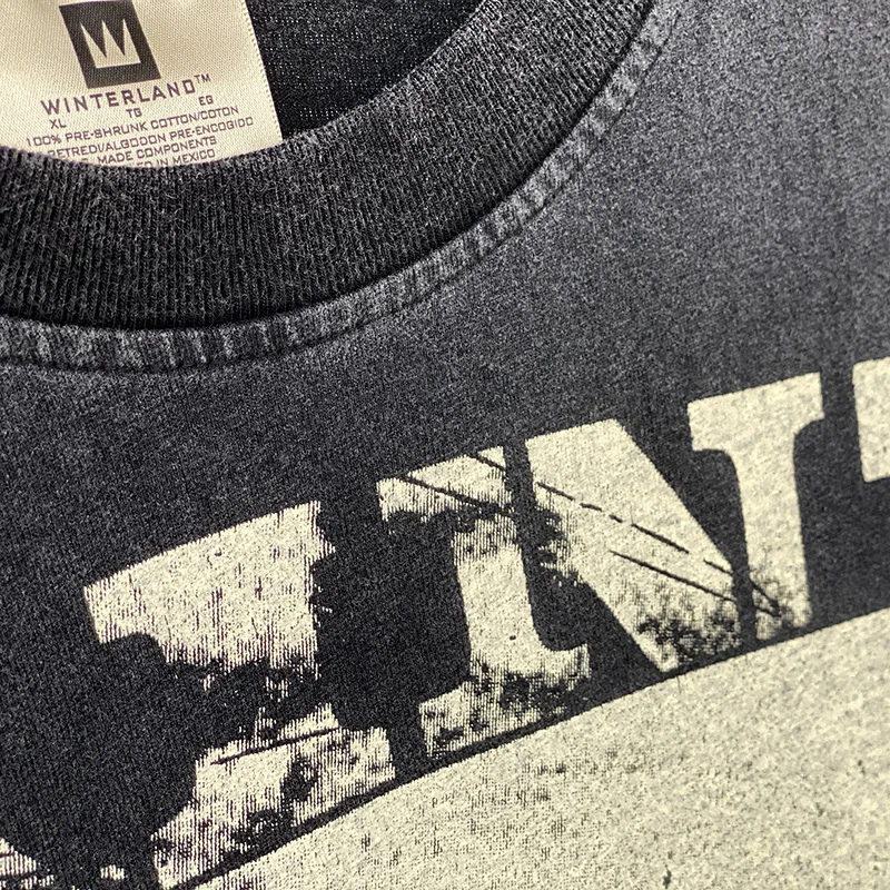 Тяжелая ткань хлопок лучшее качество винтажная мытая Черная футболка Топ для