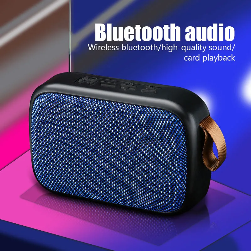 

Mini Fabric Bluetooth Speaker Supports Tf Card Wireless Connection Outdoor Portable Sports Audio Stereo Creative Gift Subwoofer