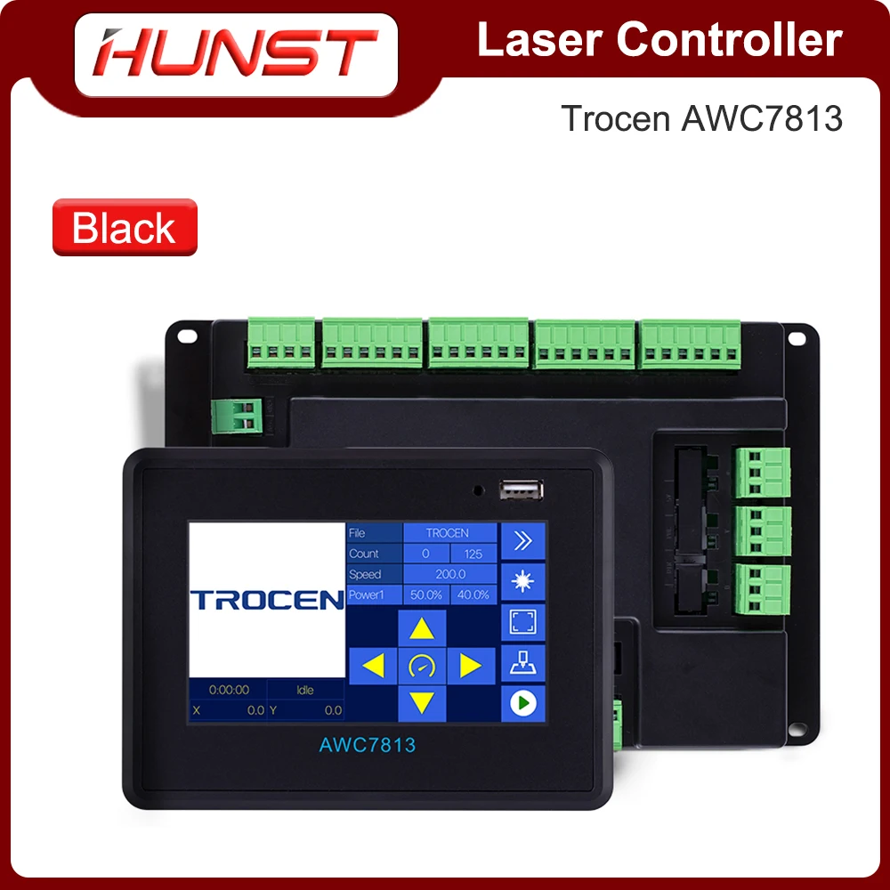 HUNST Trocen AWC7813 AWC7824 Co2 Laser Controller Dsp Control System Diy Laser Control Replace AWC608 AWC708 6442G 6445G