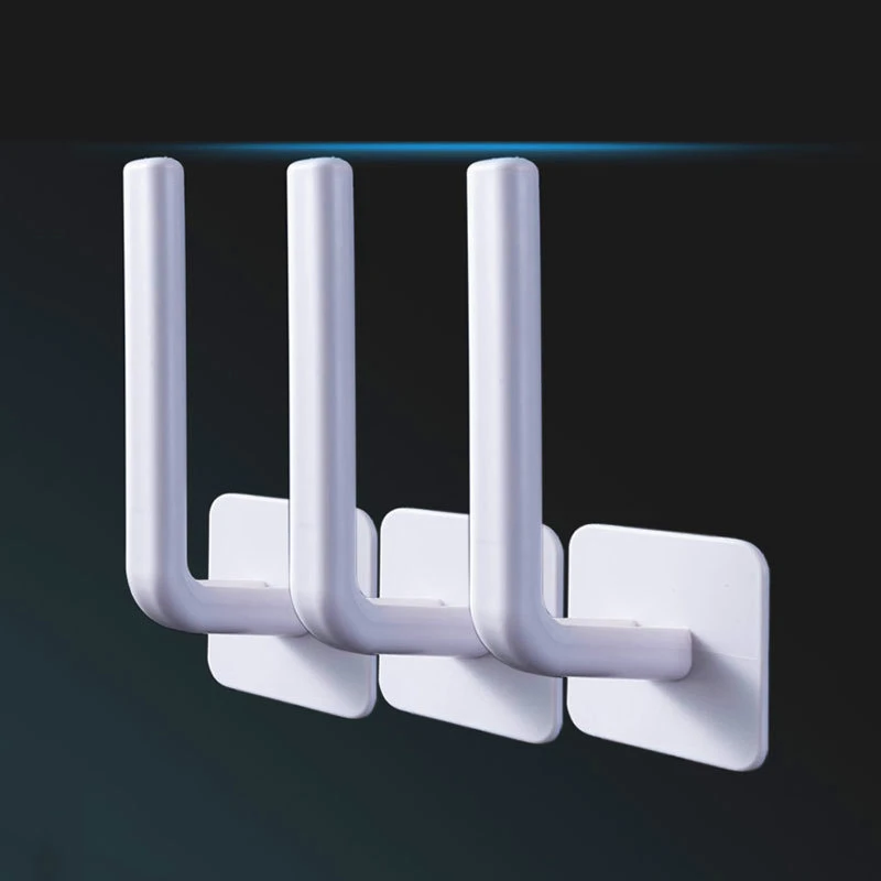 

Multifunctional For Bathroom Accessories Kitchen Door Back Hook Storage Organizer Hole Free Dormitory Wall Hanger Housekeeper