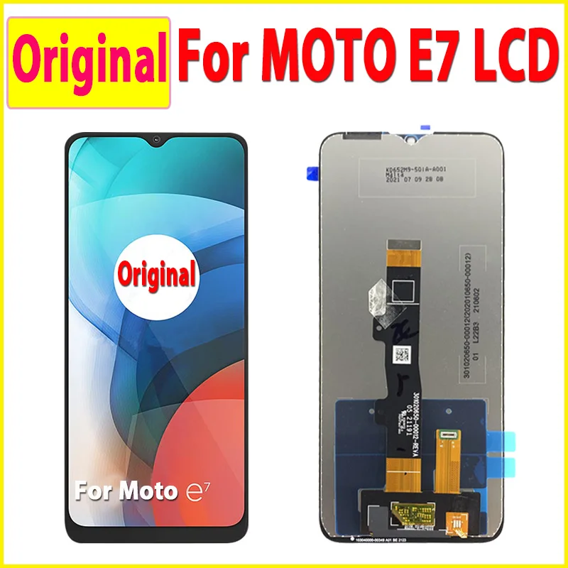 Оригинальный ЖК-дисплей 6 5 дюйма для Motorola Moto E7 с сенсорным экраном дигитайзер LCD