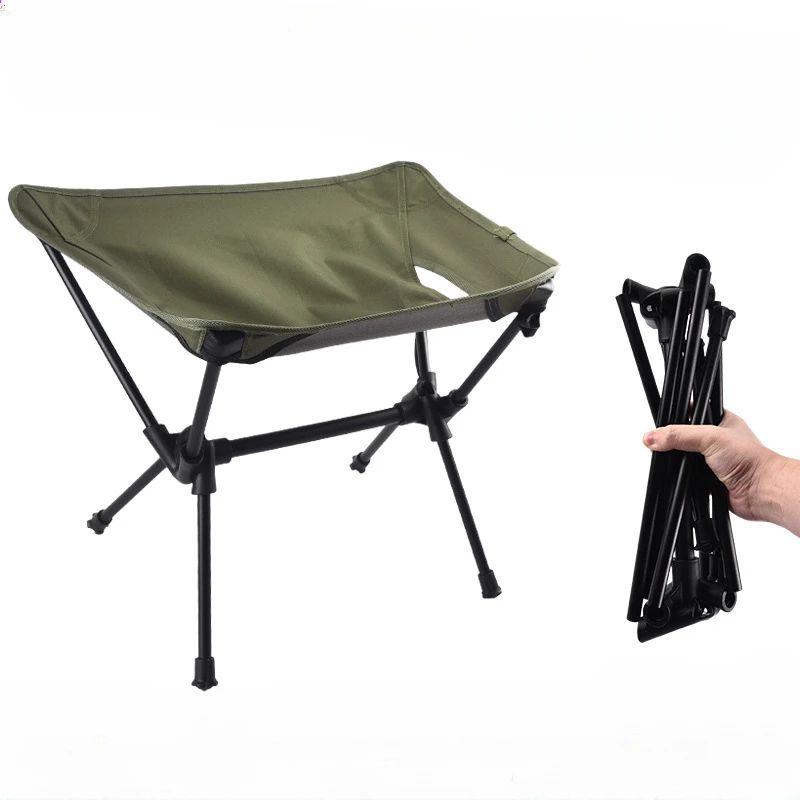 

Outdoor Folding Moon Chair Camping Fishing Chair Travel Picnic Barbecue Ultralight Portable Queueing Leisure Stool