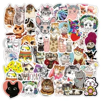 104080pcs kawaii cat stickers toys cute cartoon animal decals diy diary scrapbook skateboard laptop phone car sticker for kids