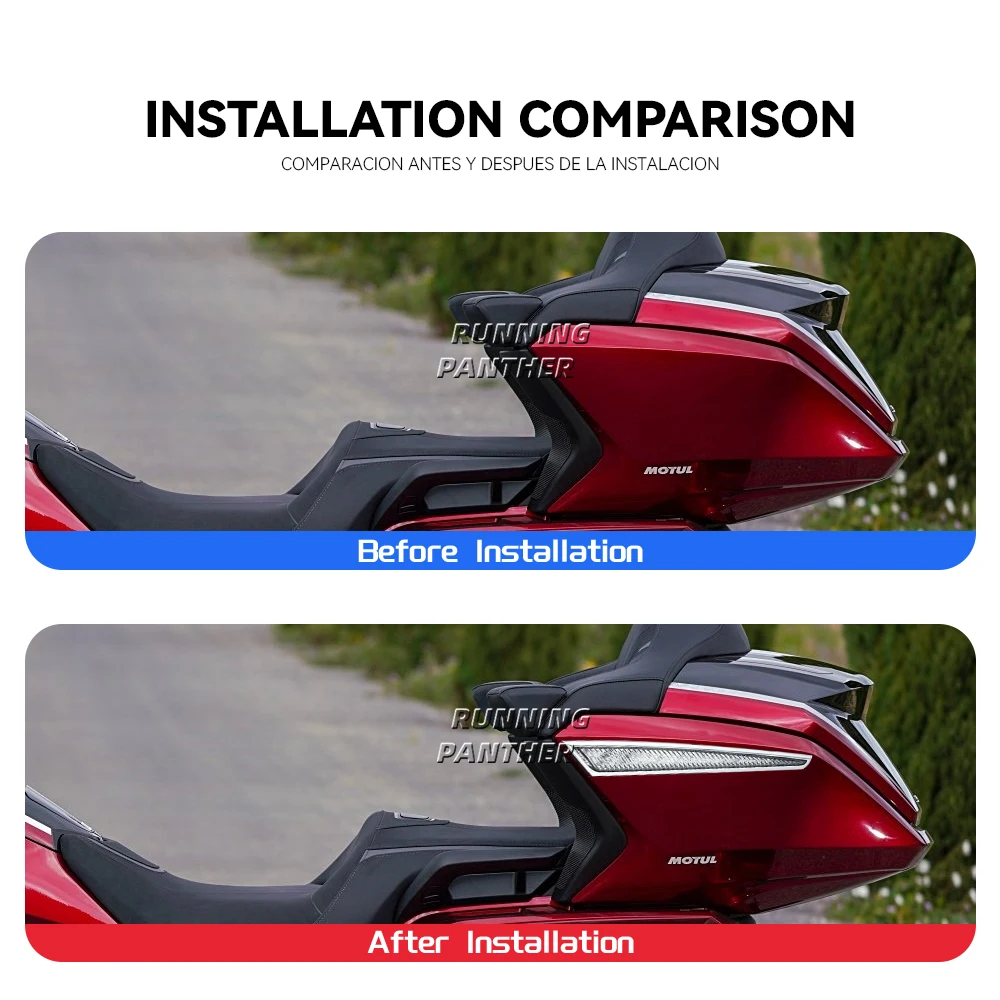 Верхняя Подвеска для мотоцикла боковая подсветка багажника декоративная