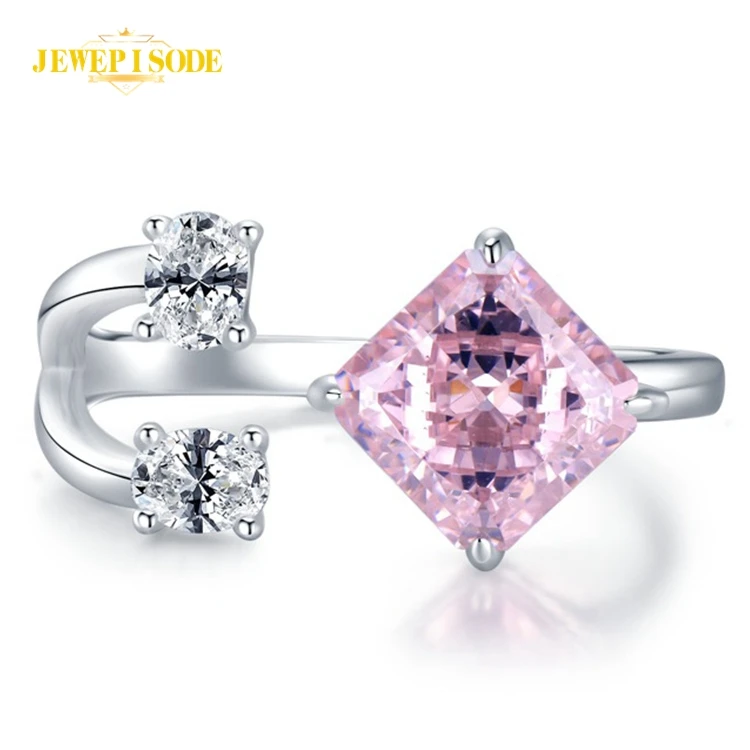 

Женское кольцо с розовым сапфиром, из серебра 925 пробы, 7 мм