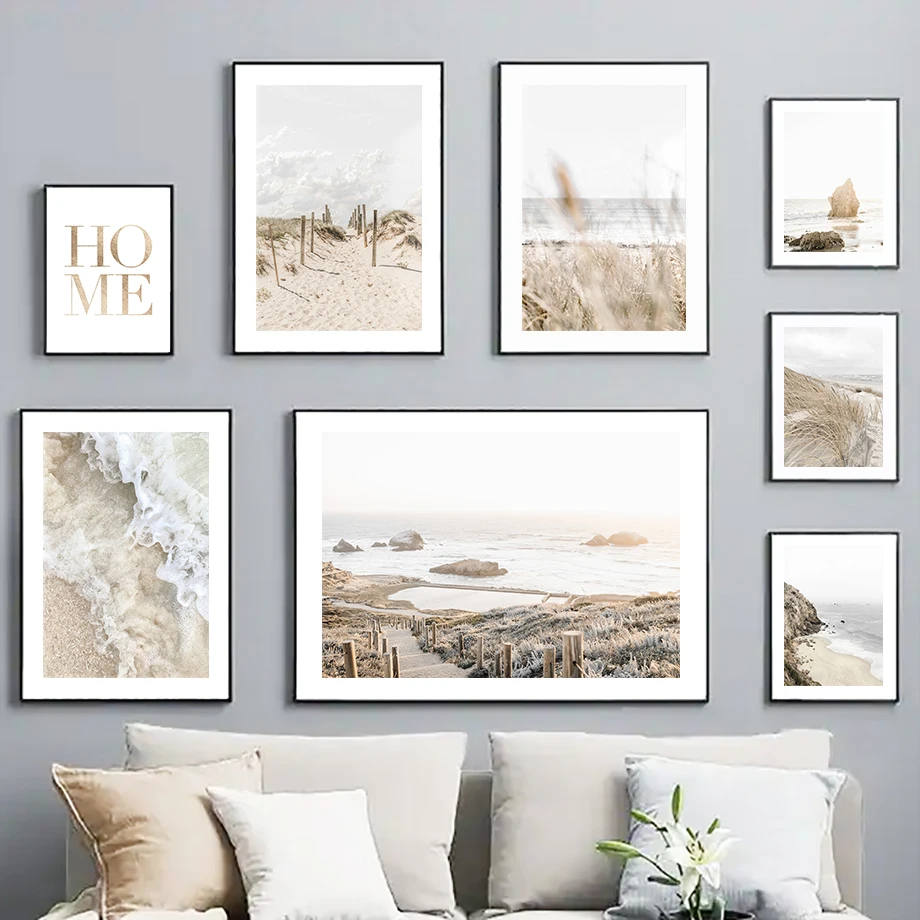 

Tropiacl Sandy Beach Pineapple Flower Nordic Posters And Prints Wall Art Canvas Painting Wall Pictures For Living Room Decor