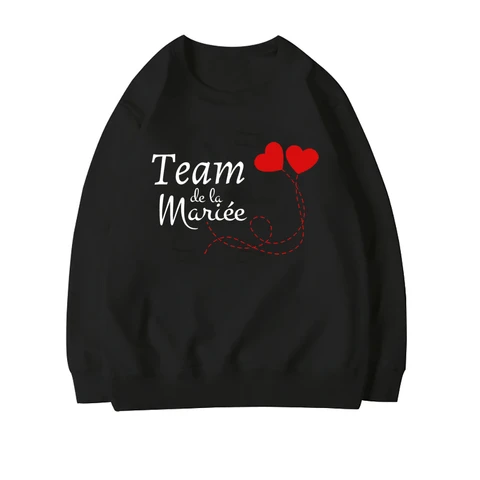 Свитшот с французским принтом для девичника EVJF, одежда для свадебной команды, свидетельницы невесты, подружки невесты