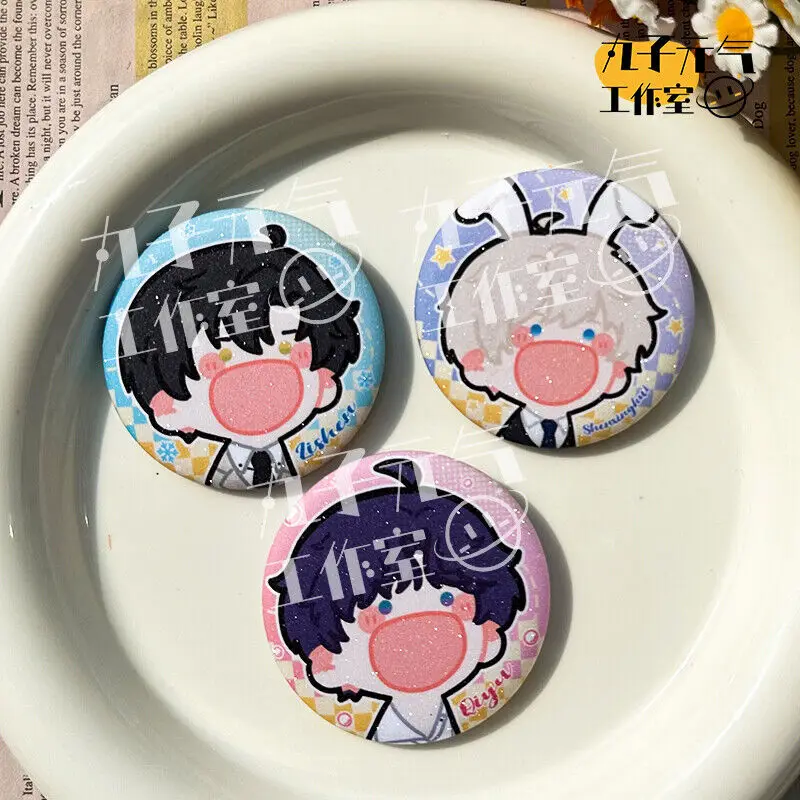 Любовь и глубокий космос Xavier Zayne Rafayel аниме значок эмблема брошь жесть Cospaly