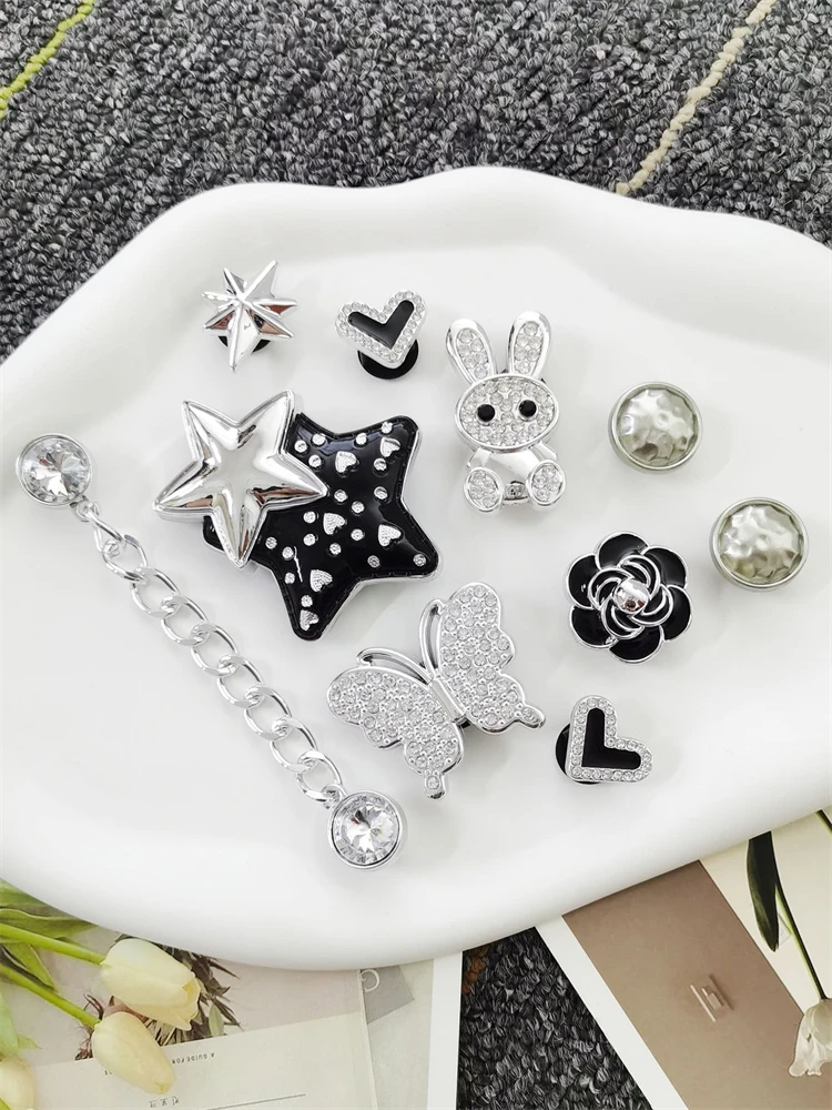 do butów zawieszki 10 sztuk zestaw akcesoriów z tworzywa ABS majsterkowania robienie sandały damskie sztucz...