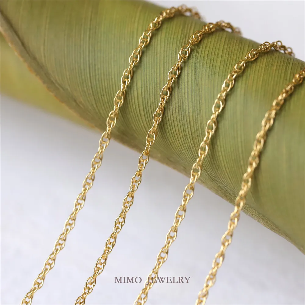 

United States imported 14K Gold Filled Water wave chain Thread chain twist grain bulk chain DIY accessories