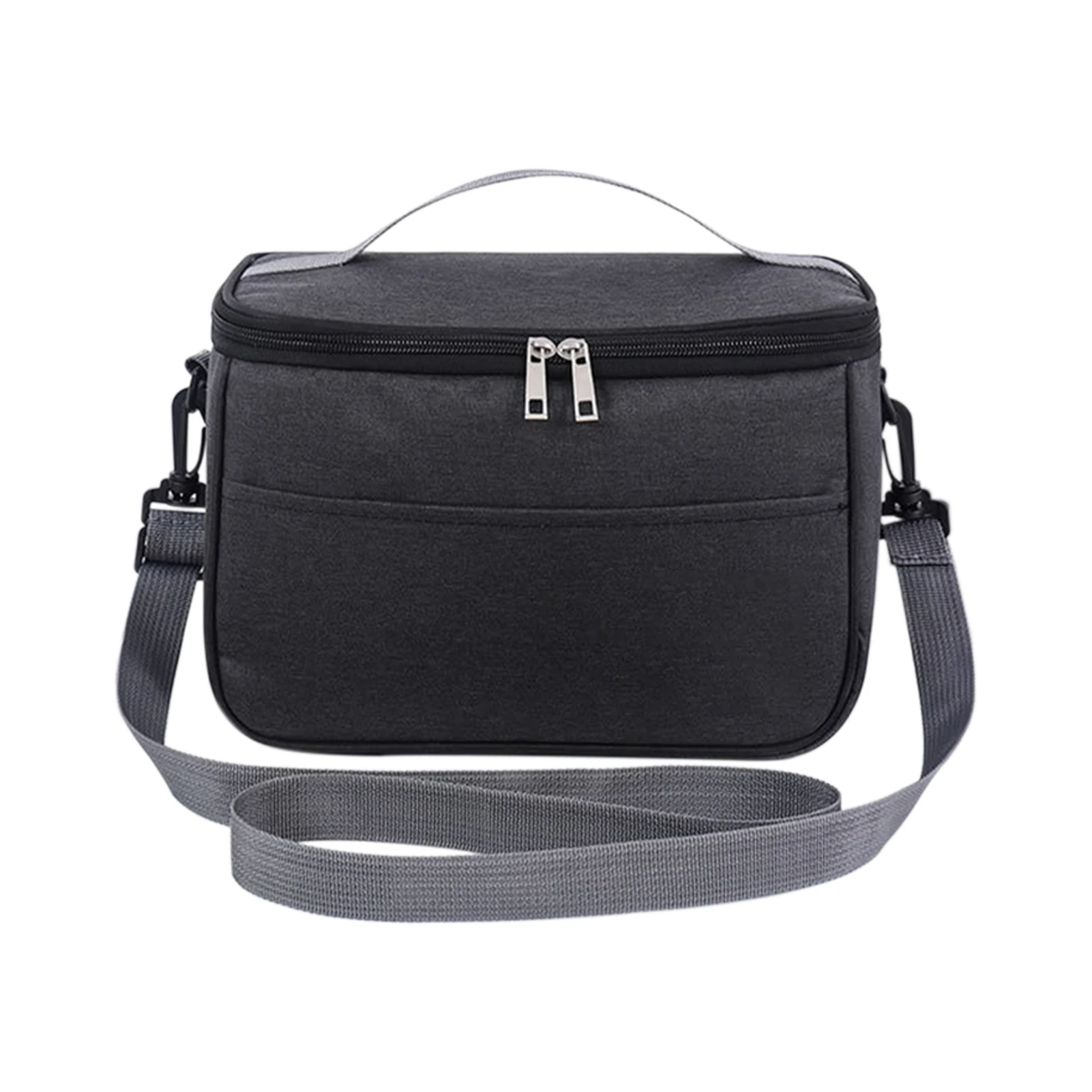 

Portable Compact Oxford Cloth Thermal Insulated School Cooler Tote Lunch Bag With Shoulder Strap Kids Adult For Work Picnic