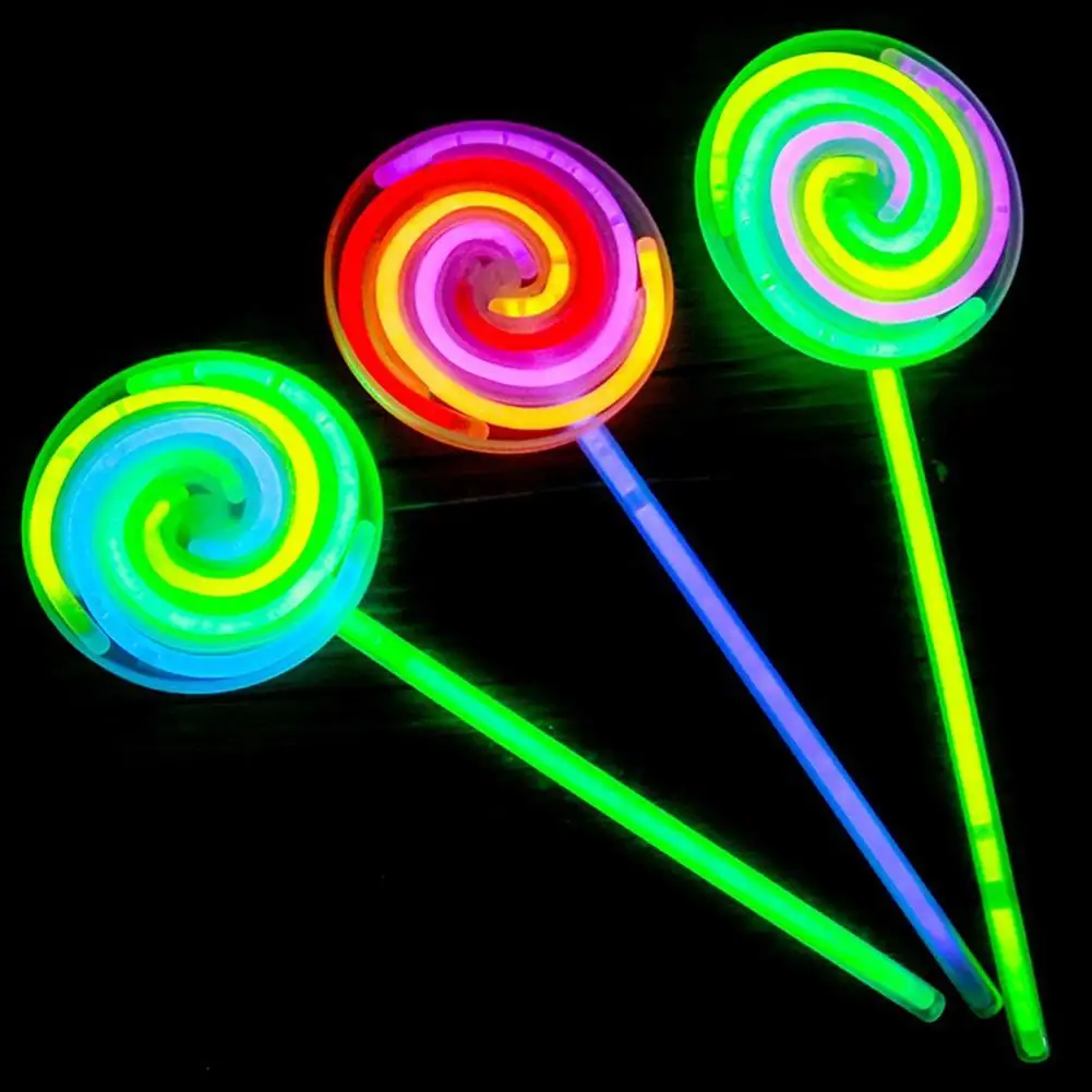 

Flashing Lollipop Stick Led Fairy Wand Glow Party Supplies Glowing Toys Educational Toys Xmas Decoration Perfect Creative Gift