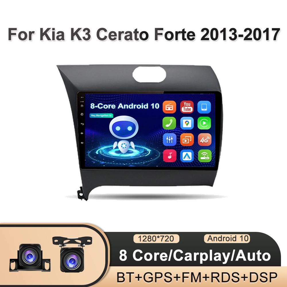 

iorigin For Kia Cerato 3 2013 - 2017 Car Radio Multimedia Video Player Navigation GPS Android 10 No 2din 2 din dvd
