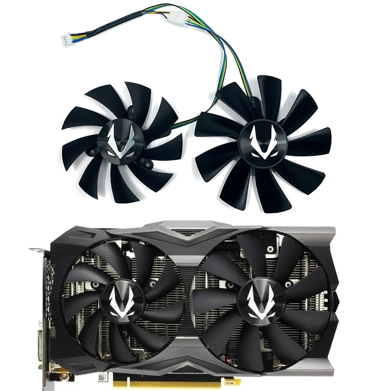 

New GA92S2H GAA8S2U 0.45A DC 12V RTX 2070 GPU Cooling Fan for Zotac Geforce RTX 2070-8GD6 Destroyer Graphics Cooler