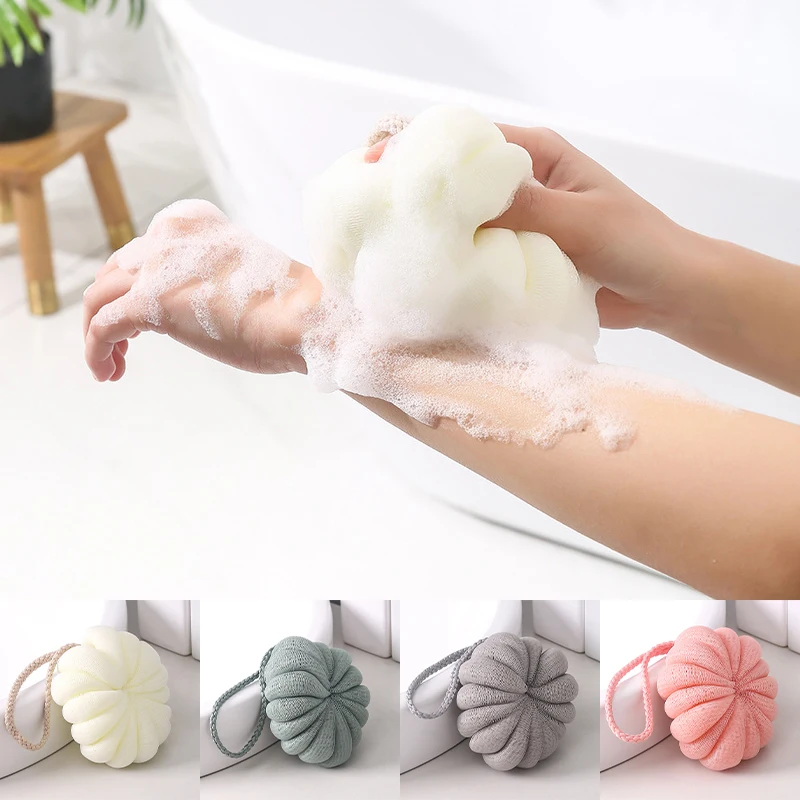 

Soft Shower Mesh Foaming Sponge Body Scrub Exfoliating Back Brush Skin Cleaner Bath Bubble Ball Skin Care Bathroom Accessories