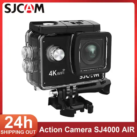 Экшн-камера SJCAM SJ4000 AIR для мотоцикла, велосипеда, шлема, водонепроницаемая Спортивная Экшн-камера с защитой от тряски