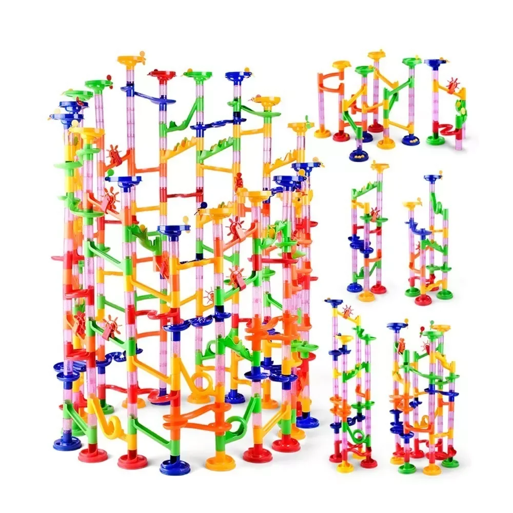 

DIY Maze Balls Track Building Blocks Toys For Children Construction Marble Race Run Pipeline Block Educational Toy Game