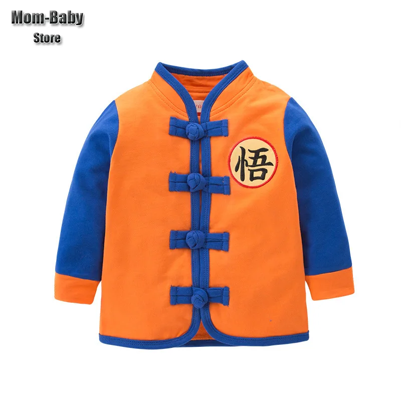 Infant Baby JP Anime Goku Wu Role Play Outfit Boys Girls Birthday Party Dress Up Suit Jacket Newborn Halloween Cosplay Costume