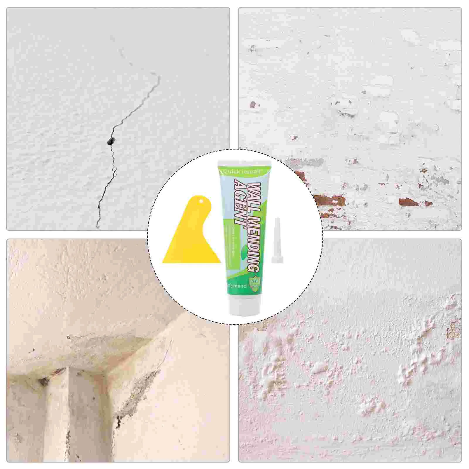 

Wall Repair Mending Agent Drywall Cream Kit Hole Paste Ointment Tool Dry Patch
