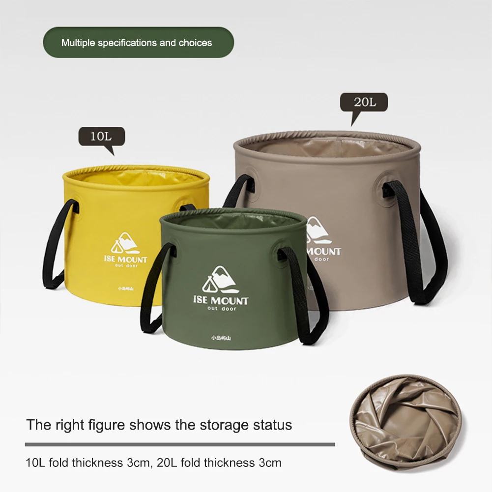 

Складной контейнер для воды, 10/20 л, вместительный контейнер для воды с ручкой для рыбалки, пикника, домашнего садоводства