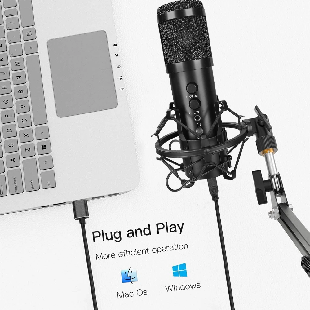 USB-микрофон для игр с шумоподавлением и регулировкой громкости - купить по