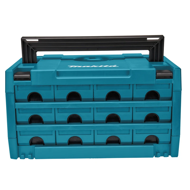 Makita P-84327 MAKPAC 12-ящик с блокировкой 8-1/2 x 15-1/2 11-5/8 дюймов штабелируемый ящик для