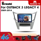 Srnubi Android 10 автомобильное радио для Outback 3 Legacy 4 2009-2014 мультимедийный видеоплеер 2Din GPS навигация Carplay DVD головное устройство