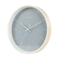 simple wall clock metal round black and white log frame mute clock living room bedroom modern design nordic home decoration