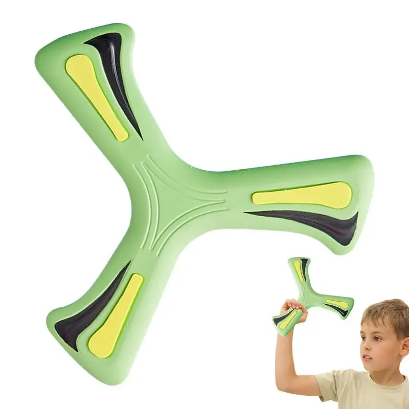 

Kid Flying Darts Colorful Soft 3 Bladed Returning Boomerangs Portable Wear Resistant Flying Darts for Outdoor Activities Square
