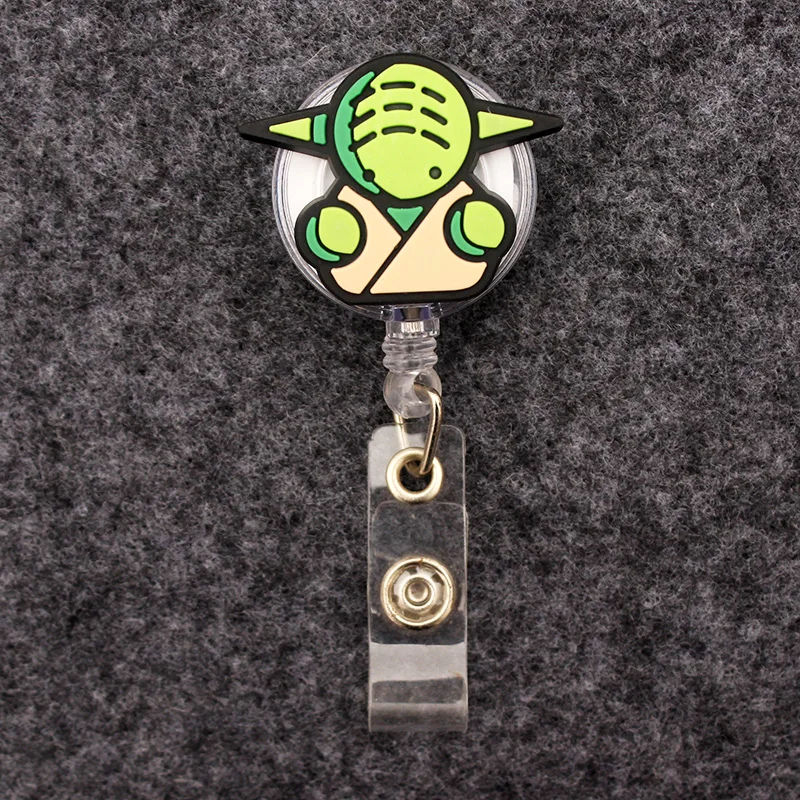 disney cartoon star wars style badge reel nurse workers enfermera id holder girl boy retractable name card holder accessory free global shipping