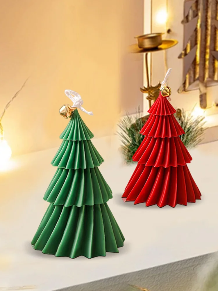 Набор из 2 3D форма для рождественской елки силиконовая свечей сделай сам