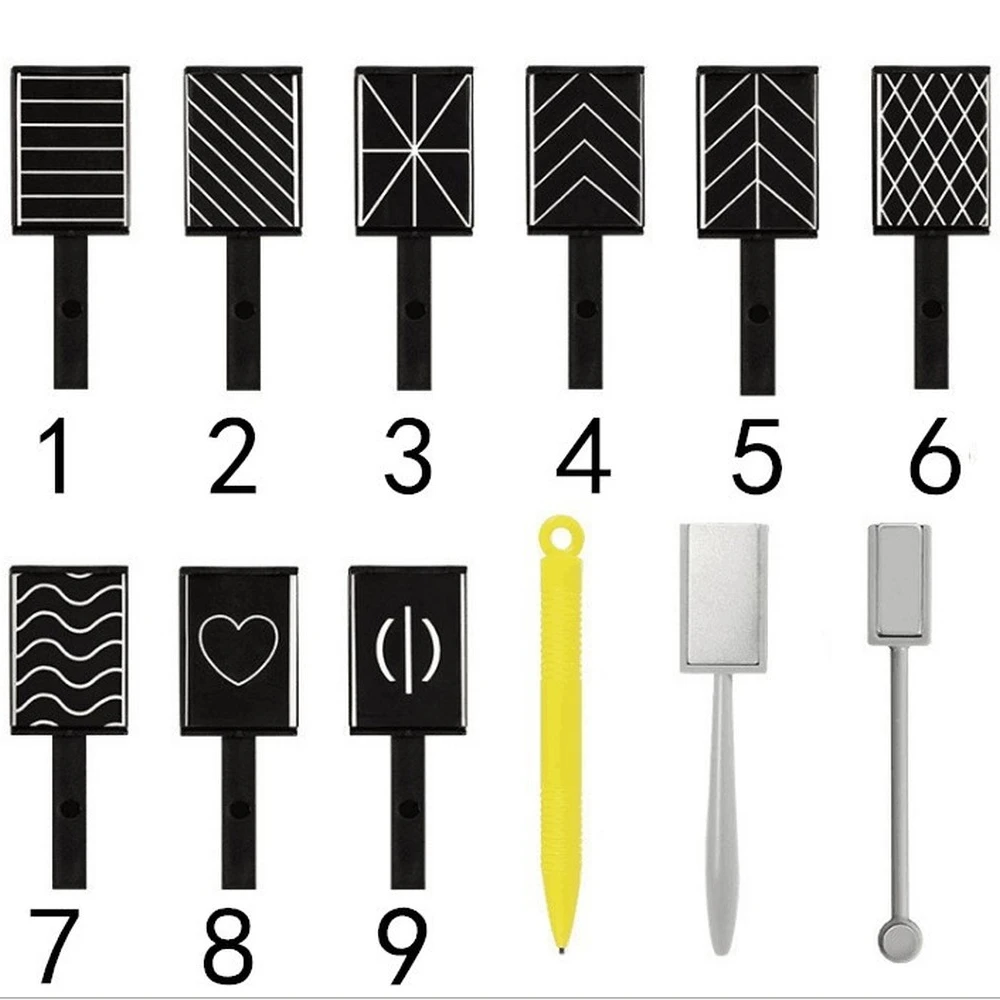 

Cat Eye Magnet Tools Single Double Head Cat Eye Gel Magnet Stick Curved Line Strip 3D Designs For Polish Gel Nail Art Decor