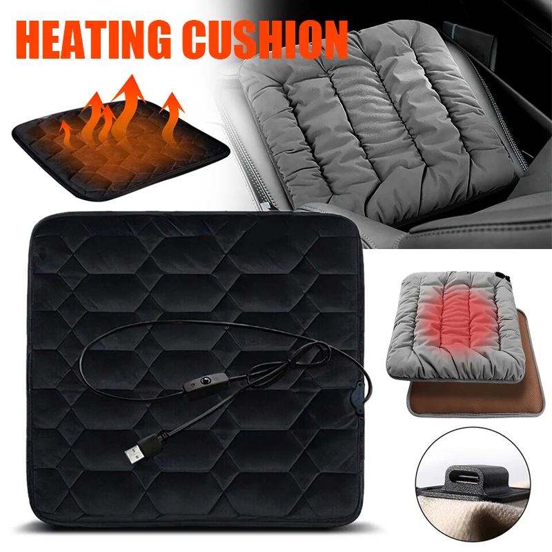 

Heated Cushion Adjustable Temperature Electric Heating Pad Cushions Chair Heating Pad Universal Pet Cat Dog Warm Heated