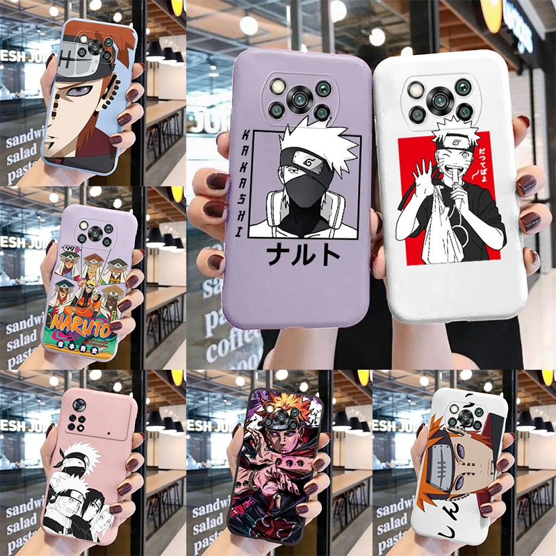 

POCO X3 Pro Case Naruto Sasuke Anime Phone Case For Poco F3 x 3 Pocox3 Pocom3 M 3 Pro Soft Cover Funda For Xiaomi Poco X3 NFC