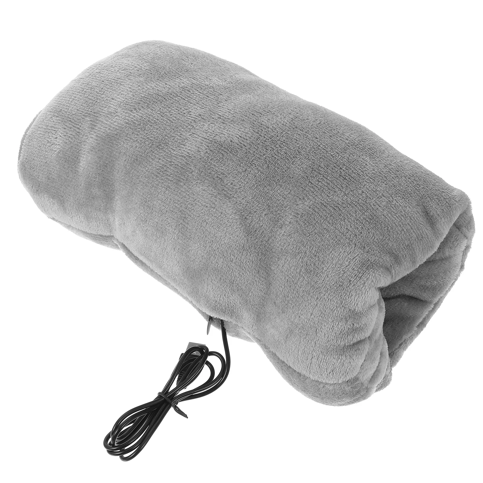 

Hand Warmer Pillow The Older Heating Plug-in Electric Winter Hands Thick Flannel USB Charging Grey Hot Pad Rechargeable