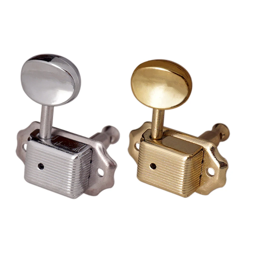

Electronic Guitar Tuning Peg 6-strings Vintage Style Machine Head Tuner Knob Stringed Instrument Replacing Parts Silver