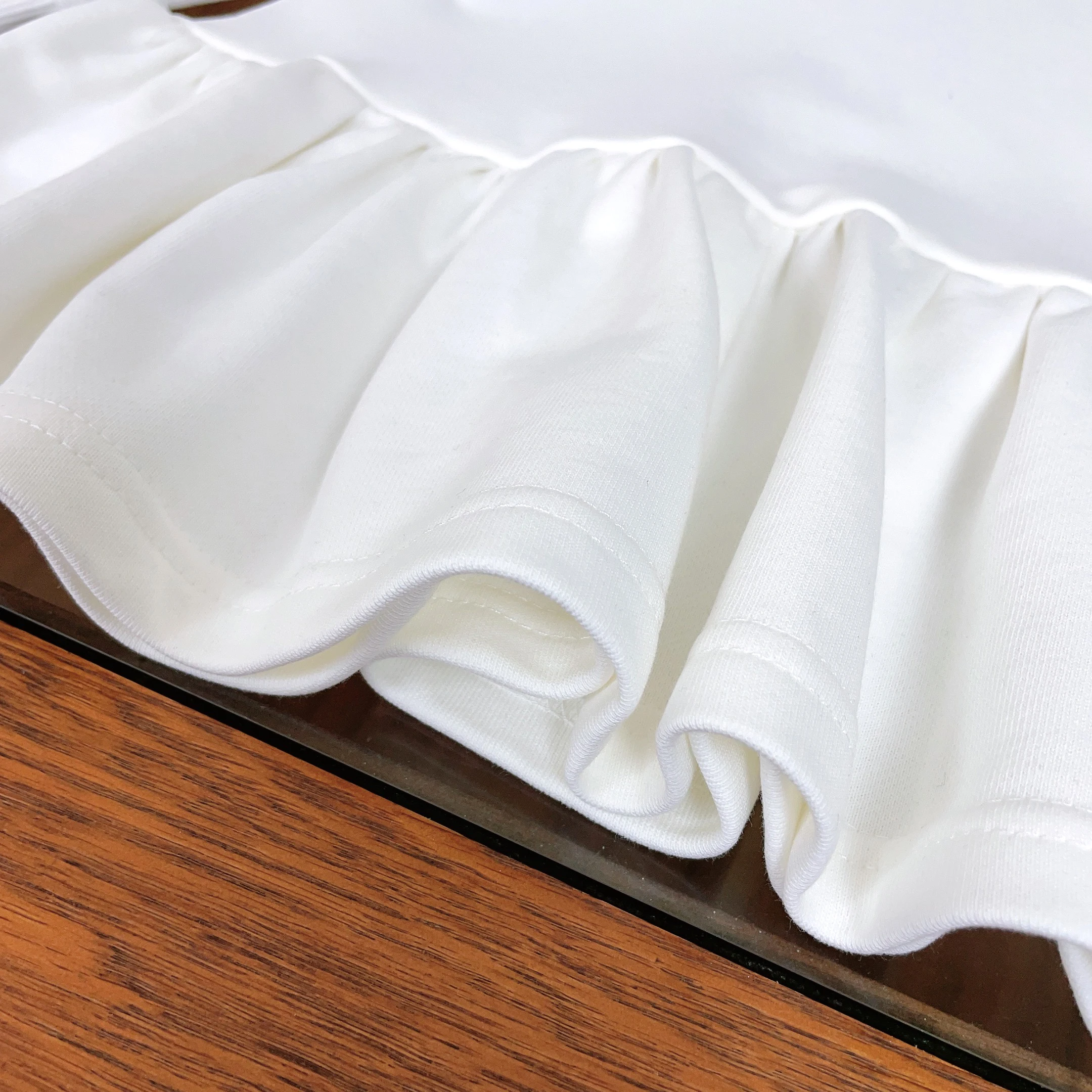 Дизайнерская детская одежда осенняя Новинка милое платье с круглым вырезом и