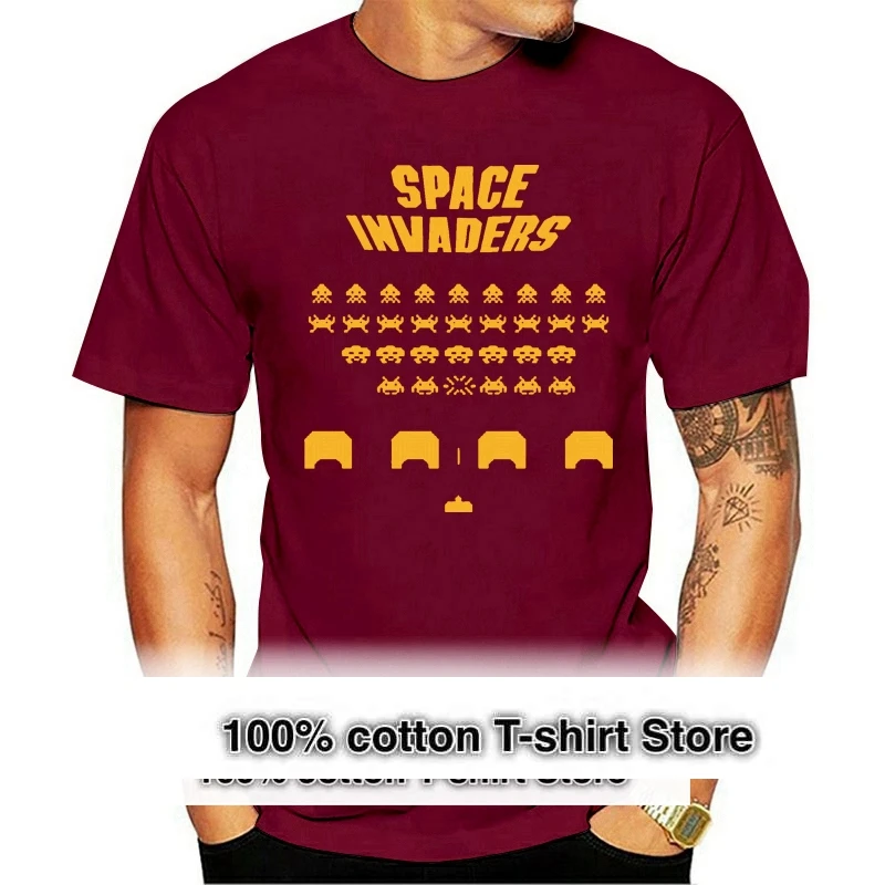 

Ready Player One T Shirt Space Invaders T-Shirt Short Sleeve Cotton Casual O-neck Tee Shirts Adult Men Women Summer Clothing