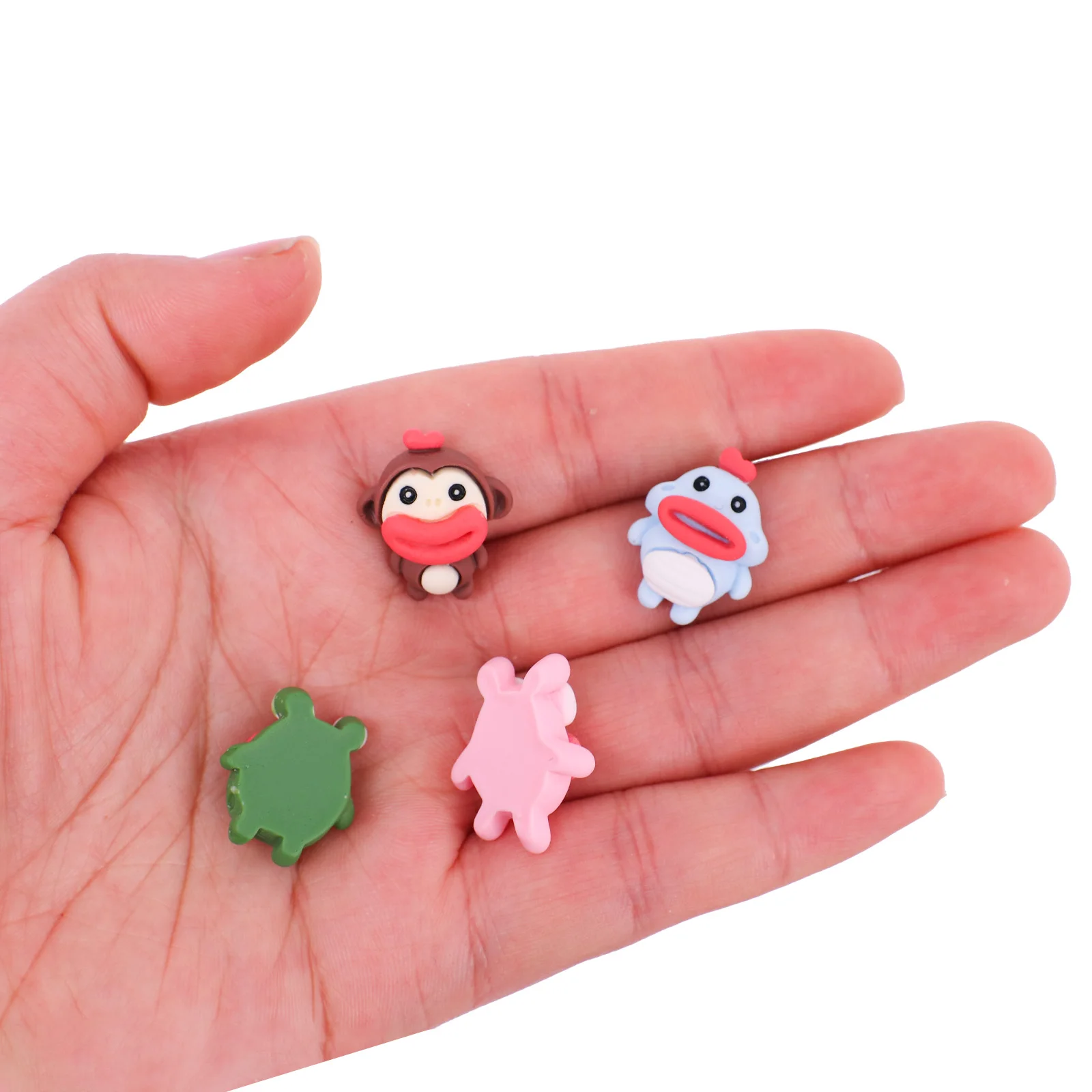 4 шт. маленькие полимерные украшения Миниатюрные модели животных с гиалуроновой