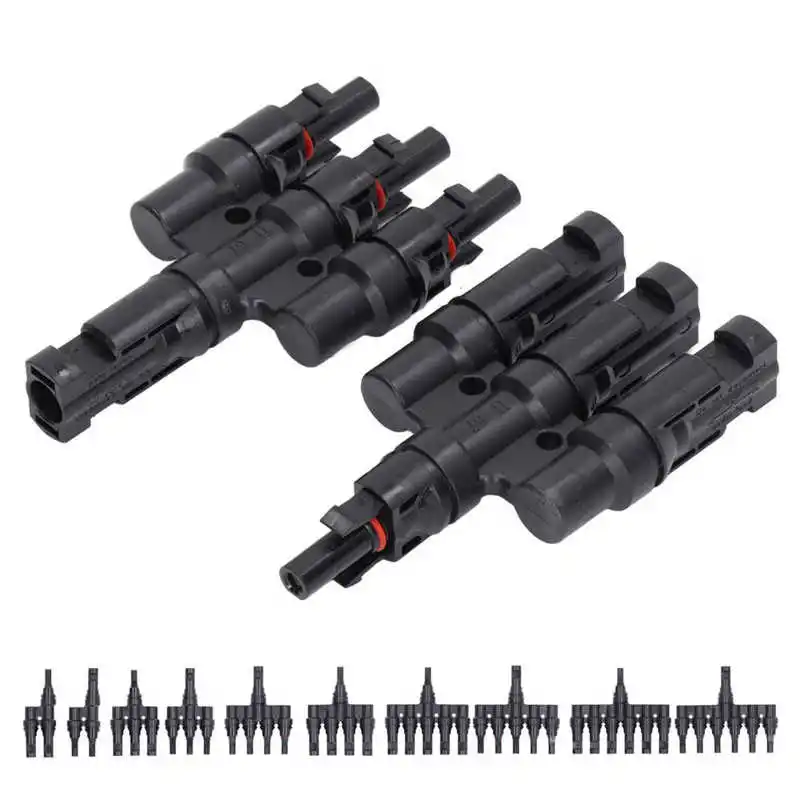 

Соединитель солнечной панели 1 пара IP67 водонепроницаемый пыленепроницаемый соединитель солнечной ветви для кабелей 10-14 AWG