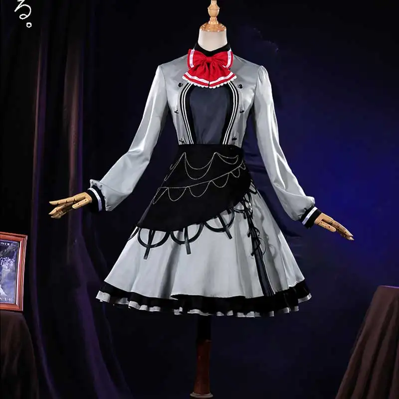 

Anime cosplay costume Siesta black grey lovely cool dress female full set