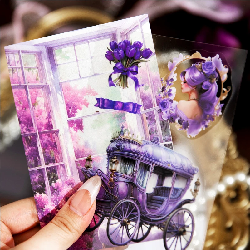 54 шт./упаковка винтажные наклейки для девочек в темноте