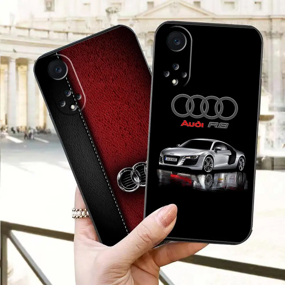 Case For Huawei NOVA Y90 Y70 Y61 10 9 9 Plus 8 8I 7 7I 6 SE 5 5I 4 3 3I 2 2S Lite Plus Pro Case Funda Luxury Sports Car A-Audi