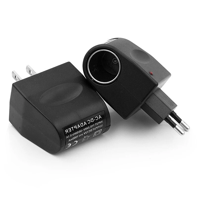 

Car Cigarette Converter Socket AC 220V To DC 12V EU US Plug Car Cigarette Lighter Adapter Power Socket Adapter Converter