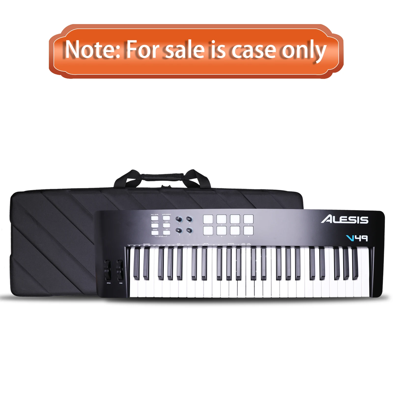 LTGEM EVA Hard Case for Alesis V49 MKII USB MIDI Keyboard Controller - Travel Protective Carrying Case