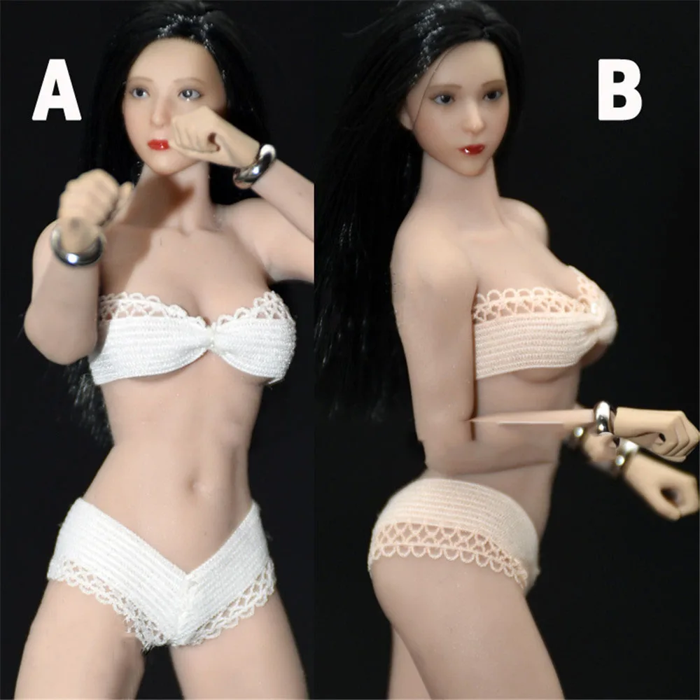 

1/12 Scale Female Soldier Sexy Lace Bra Briefs Underwear Bikini Set Bottom Briefs Thong Accessory Model for 6 inch PH TBL Body