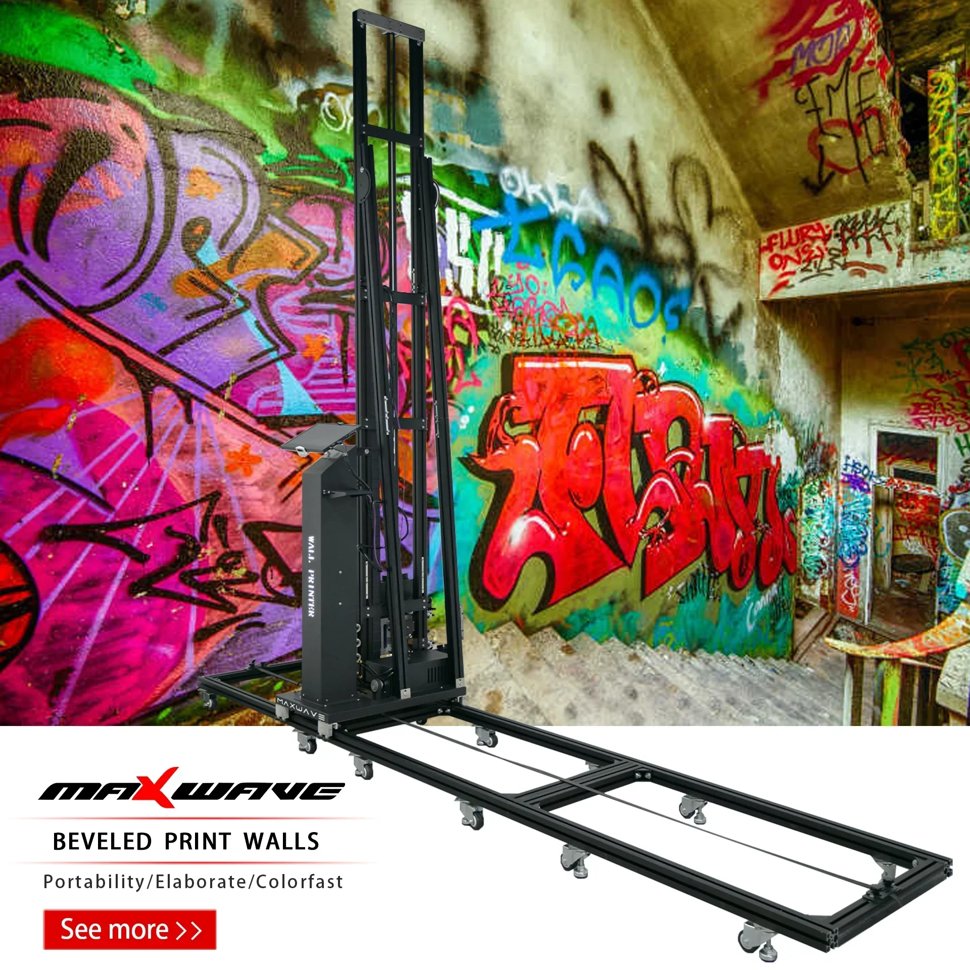 3D-принтер для рисования стен вертикальный цифровой принтер печати на стенах