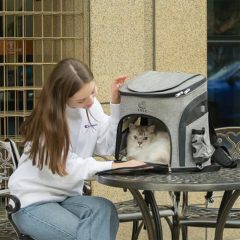 

2023 Pet Cat Carrier Bags Breathable Travel Outdoor Multifunction Backpack For Small Dogs Kitten Portable Shoulders Bag Cat Carr