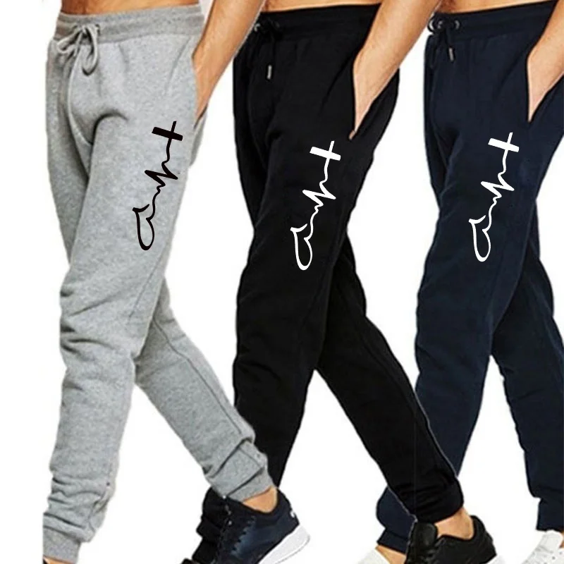 

Трендовые мужские и женские спортивные брюки, повседневные весенние штаны для йоги, свободные длинные брюки для бега и фитнеса, спортивные ...